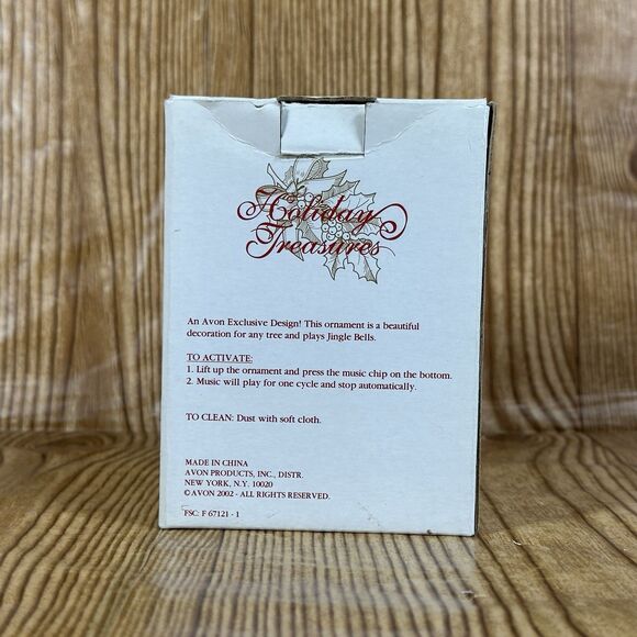 Avon Holiday Treasures Pircelain Musical Ornament Hot Air Balloon 2002 - Picture 11 of 14